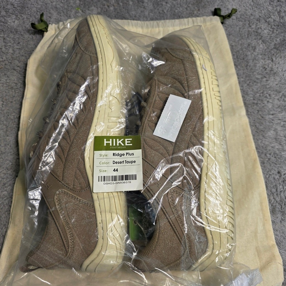 Hike Footwear Ridge Plus Desert Taupe‎ Barefoot Hiking Shoes Mens 44 New